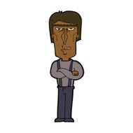 cartoon angry man N80