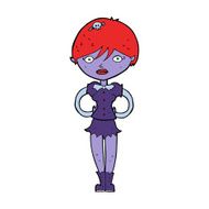cartoon pretty vampire girl N22