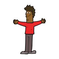 cartoon happy man N353