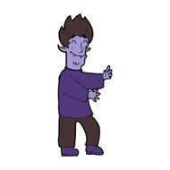 cartoon excited vampire N8