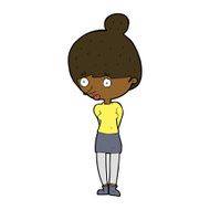 cartoon woman staring N22