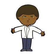 cartoon annoyed man N60