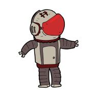 Cartoon Astronaut N106