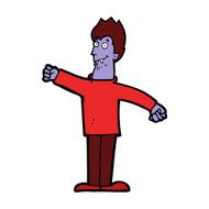 cartoon happy vampire N32