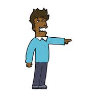 cartoon man accusing N17