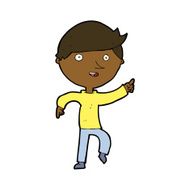 cartoon happy pointing N8