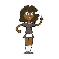 cartoon worried maid N8