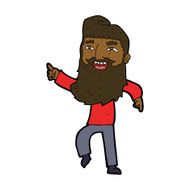 cartoon man with beard laughing and pointing N8