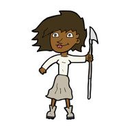 cartoon woman with spear N8