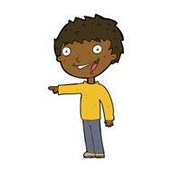 cartoon happy boy laughing N22