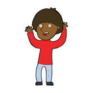 cartoon happy boy laughing N24