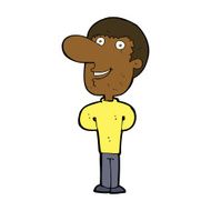 cartoon happy man N358