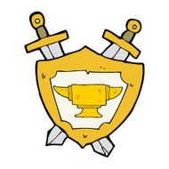cartoon blacksmith anvil heraldry symbol N3