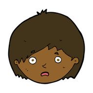 cartoon unhappy boy N45