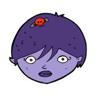 cartoon vampire face N27
