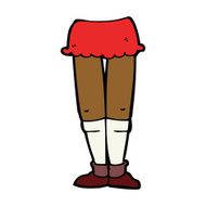 cartoon female legs N32