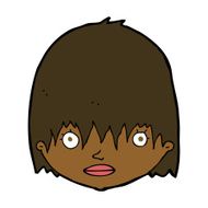 cartoon staring woman N29