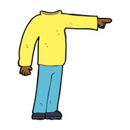 cartoon headless man pointing N7