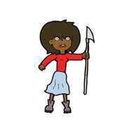 cartoon woman with harpoon N7
