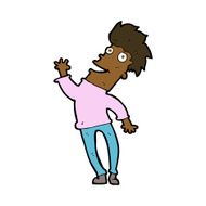 cartoon happy man N362
