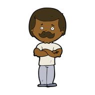 cartoon manly mustache man N7