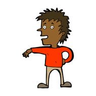 cartoon man making dismissive gesture N15