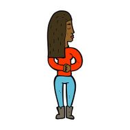 cartoon woman ignoring N18