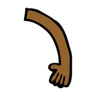 cartoon arm N132