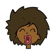 Cartoon Woman Screaming N13