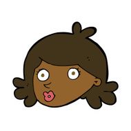 cartoon pretty face N7