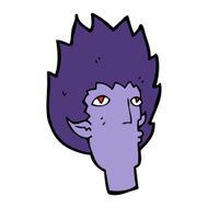 cartoon vampire face N29