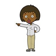 cartoon shocked woman N75