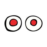 Cartoon Red Eyes N12