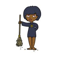cartoon pretty witch girl N8
