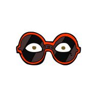 cartoon eyes in dark glasses N4