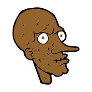 cartoon evil old man N13