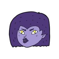 cartoon vampire face N30