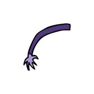 cartoon halloween vampire arm N47