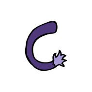 cartoon halloween vampire arm N48