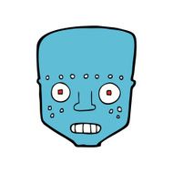 cartoon robot head N60