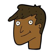 cartoon happy man N367