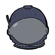 cartoon astronaut face N8
