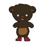 cartoon black bear cub N49