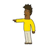 Cartoon Man Pointing N163