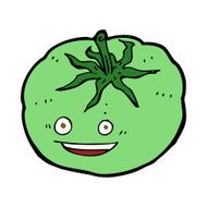 cartoon green tomato N6