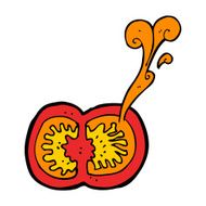 cartoon juicy tomato N4