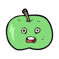 cartoon shiny apple N8