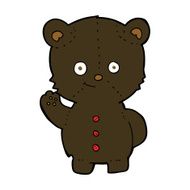 cartoon black bear cub N51