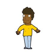 cartoon worried man N79