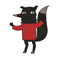 Cartoon Wolf N85